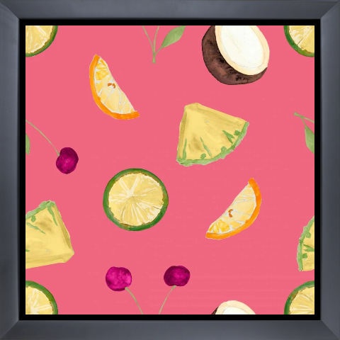 Cherries Pattern on Pink