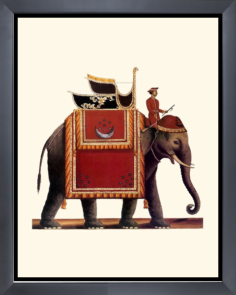 Indian Ceremonial Elephant- Red
