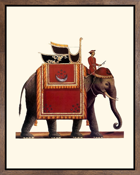 Indian Ceremonial Elephant- Red