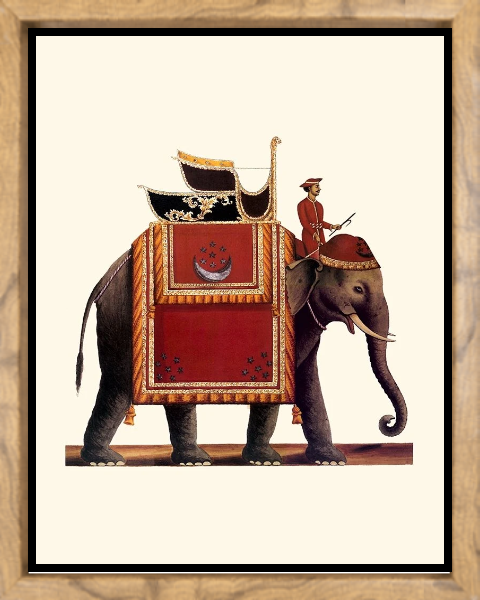 Indian Ceremonial Elephant- Red