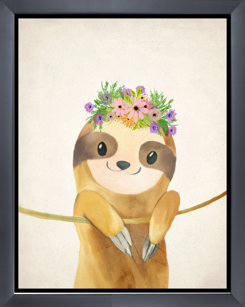 Floral Sloth 1