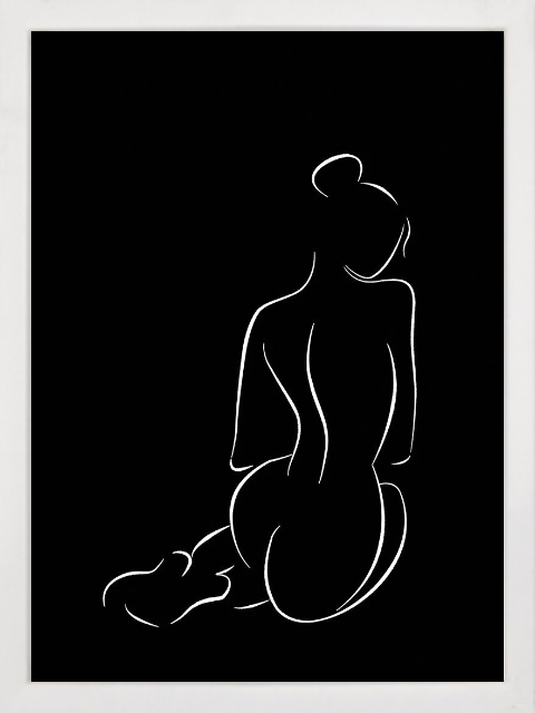 Figure II Black Poster
