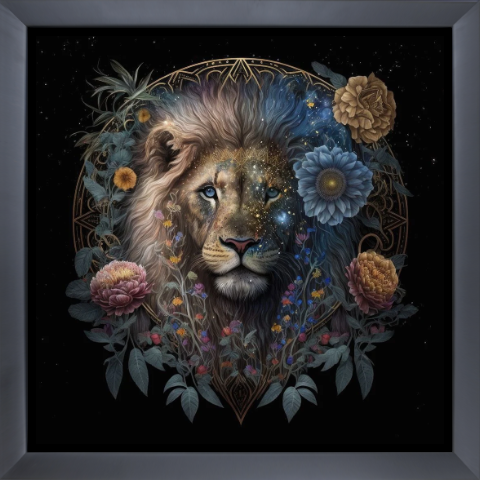 Midnight Bloom Lion