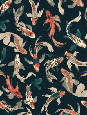 Hla018 Koi Fish Dark