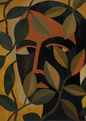 Man In the Leaves
