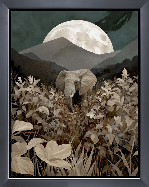 Elephant in Moonlight I