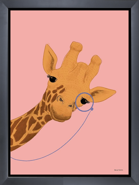 Giraffe and Her Monocle