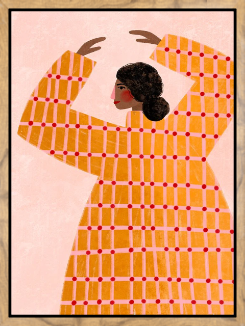 The Woman With the Checked Dress