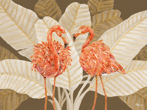 Martinique Flamingo Horizontal - Palms