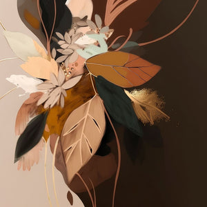 Abstract Golden Leaves II