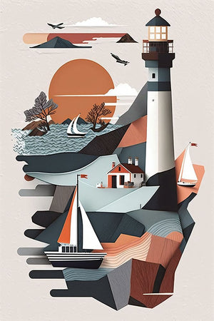 Mid Century Coastal Scenes 35
