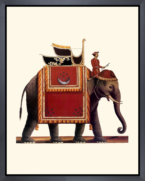 Indian Ceremonial Elephant- Red