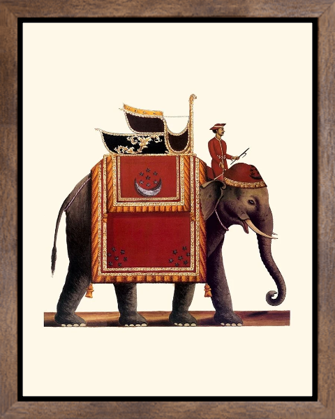 Indian Ceremonial Elephant- Red
