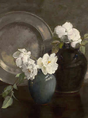 Peony Still Life With Plate