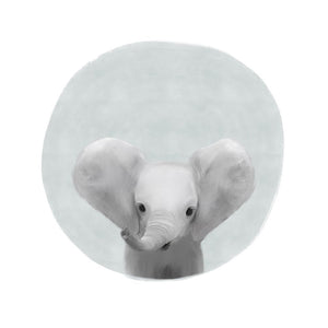 Circle Elephant Gray