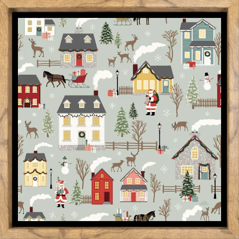 Christmas Village Pattern I
