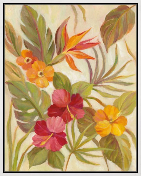 Coral Tropical Floral I