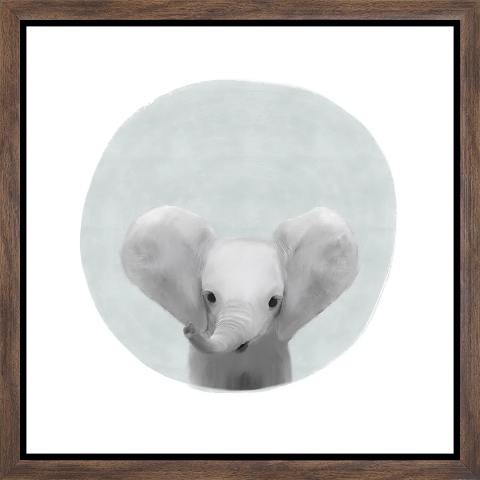 Circle Elephant Gray