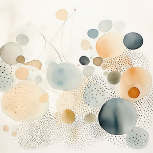 Watercolor Abstract Dots II