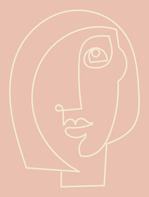 Figure Line Woman on Blush