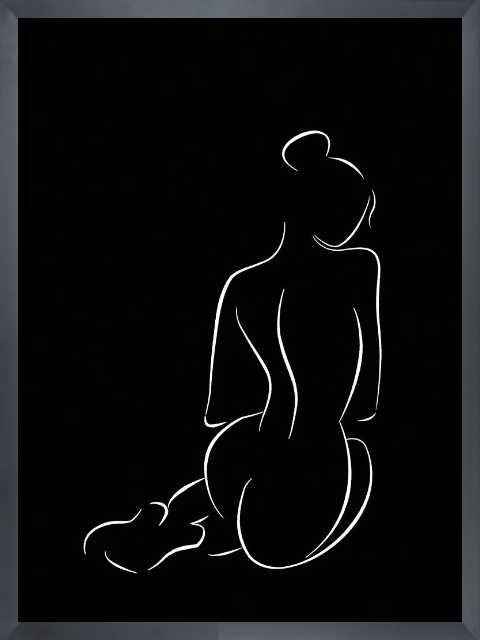 Figure II Black Poster