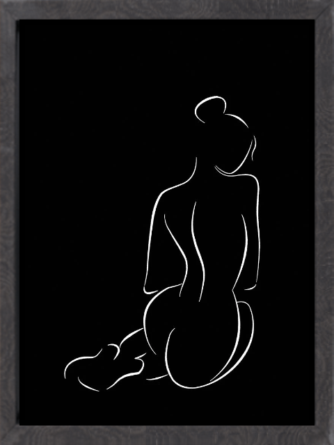 Figure II Black Poster