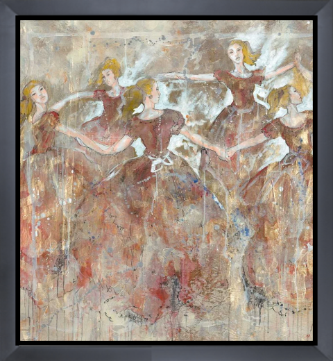Dancers in red vertical