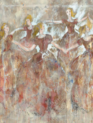 Dancers in red vertical