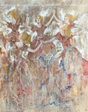 Dancer in red vertical