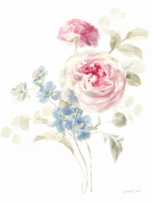 Cottage Garden II on White