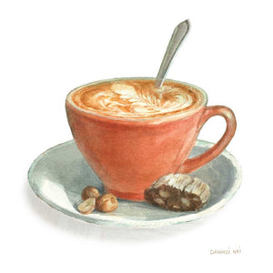 Wake Me Up Coffee III on White