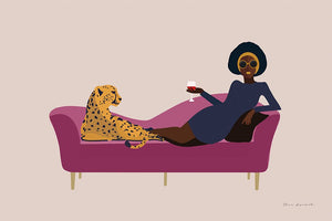 Wild Lounge I Pink Couch