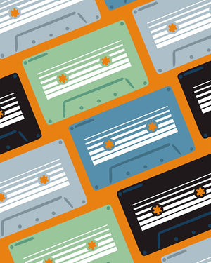 Retro Mixtape And Vinyl II