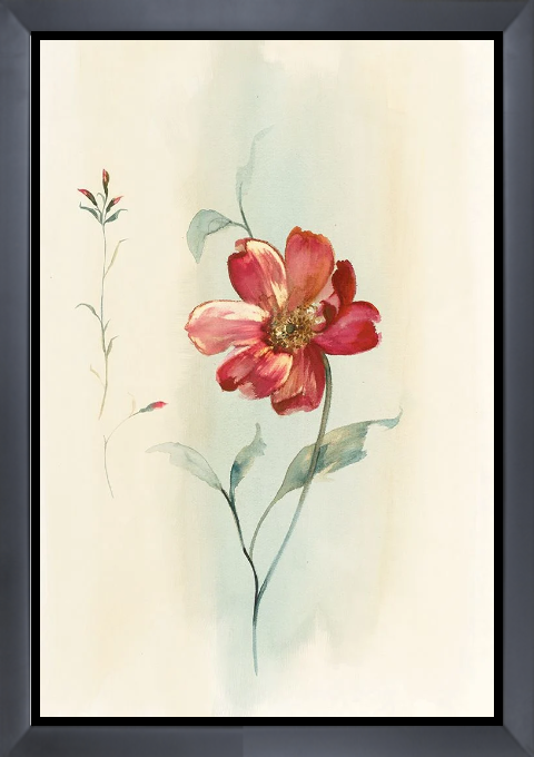 Modern Red Floral
