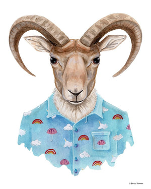 Uriel in a Unicorn Shirt