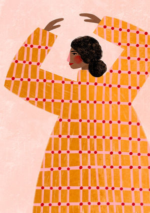 The Woman With the Checked Dress