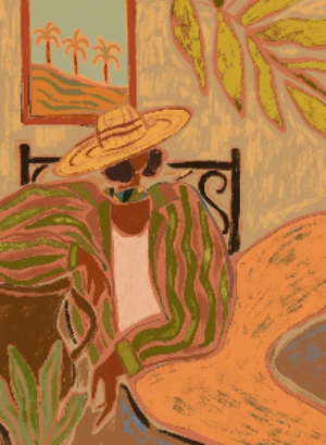 Lady in Stripe