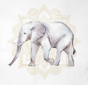 ELEPHANT ON MANDALAS
