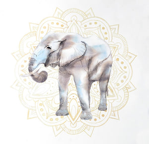 ELEPHANT ON MANDALAS PATERN