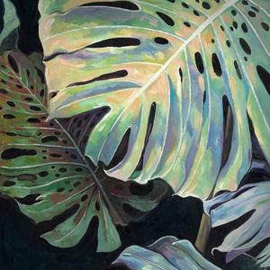 Midnight Monstera II Art Print