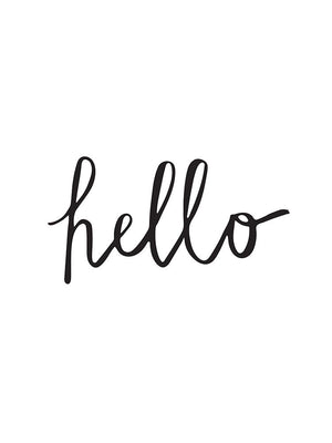 Hello Poster